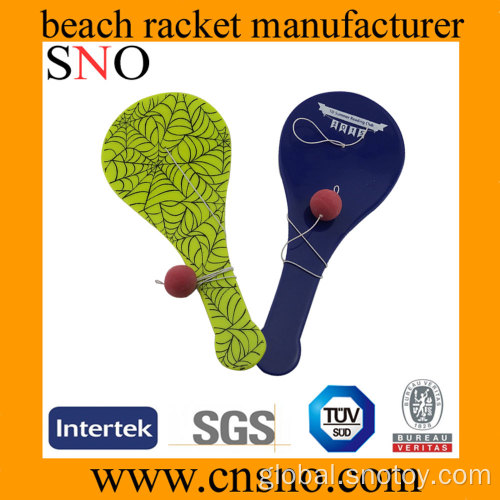 Paddle Catch Beach Racket Mini plastic paddle catch beach racket for children Supplier